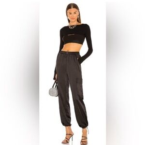 NWT REVOLVE superdown Rita Cargo Pant in Black